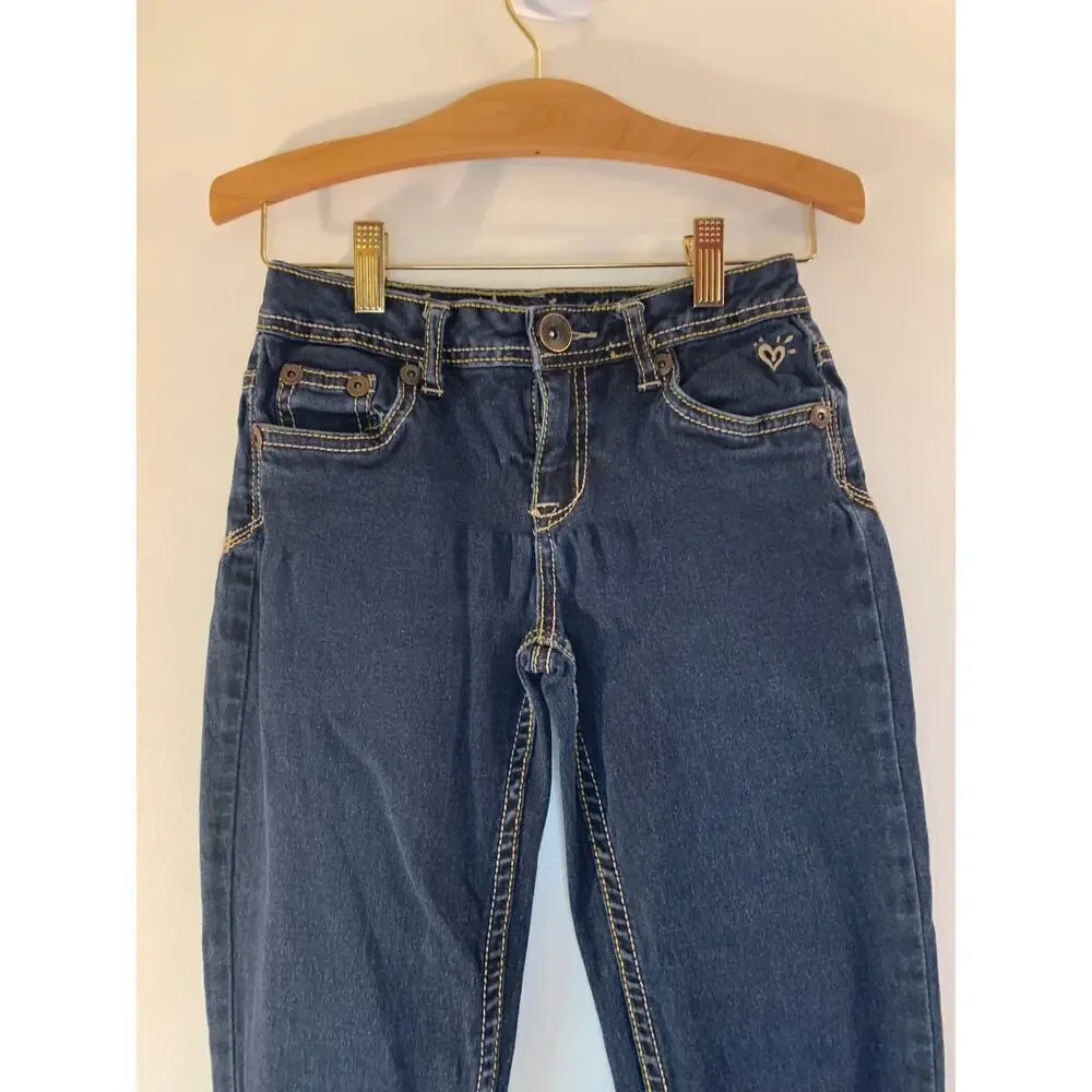 JUSTICE Girl’s Simply Low Dark Wash Jeans / Size: 12 Slim